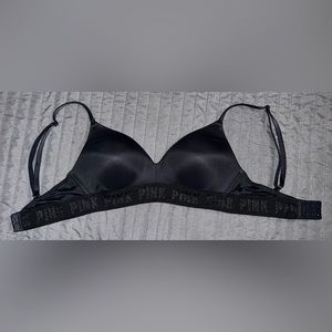 Victoria’s Secret PINK black wireless bra. Size 32c